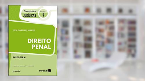 Capa de Sinopses jurídicas: Direito penal - 24ª edição de 2019: Parte Geral: 7, do autor Victor Eduardo Rios Gonçalves