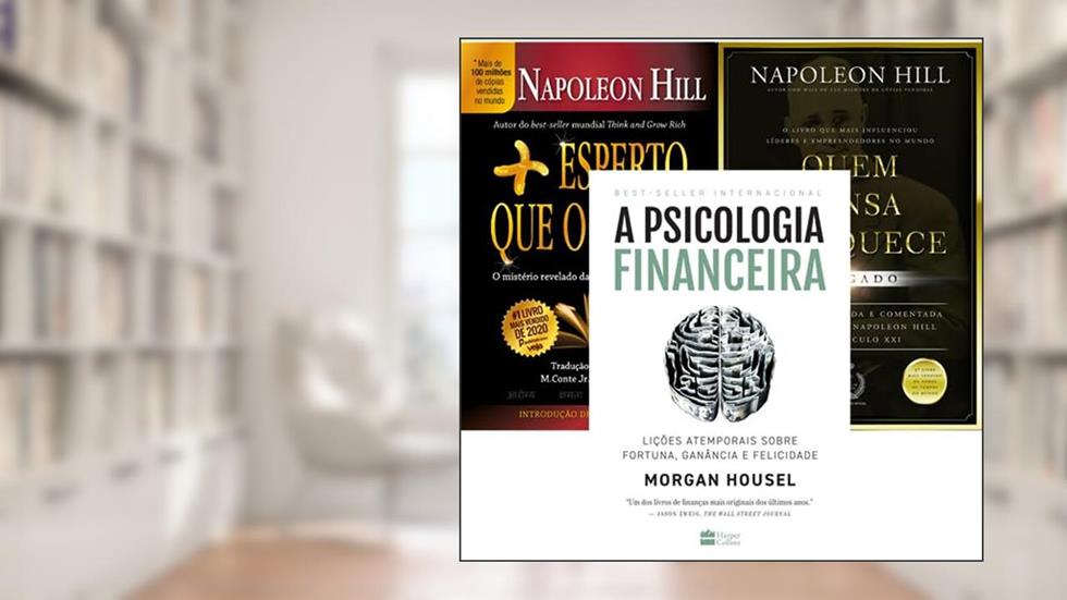 Kit QUEM PENSA ENRIQUECE: O LEGADO, A PSICOLOGIA FINANCEIRA e Mais Esperto que o Diabo, do autor VÁRIOS AUTORES
