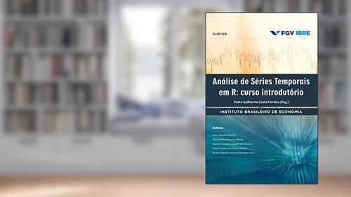 Capa de Análise de Séries Temporais em R: Curso Introdutório, do autor Pedro FGV