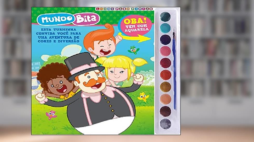 Mundo Bita Livro para Pintar com Aquarela, do autor On Line Editora