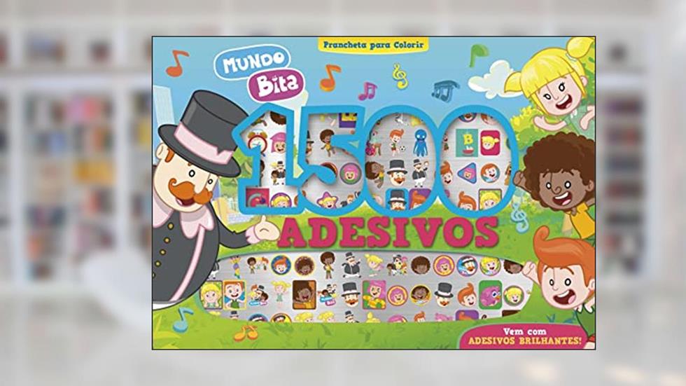 Mundo Bita Prancheta para Colorir com 1500 Adesivos, do autor On Line Editora