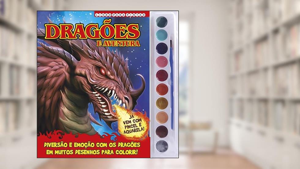 Dragões Livro para Pintar com Aquarela, do autor On Line Editora