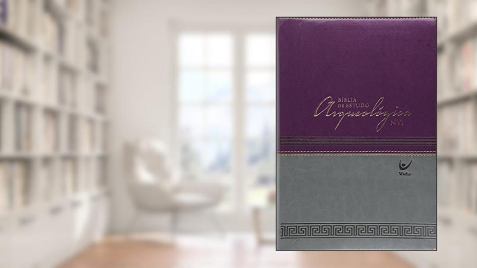 Bíblia de Estudo Arqueológica - Capa Luxo Vinho e Cinza, do autor Vários Autores