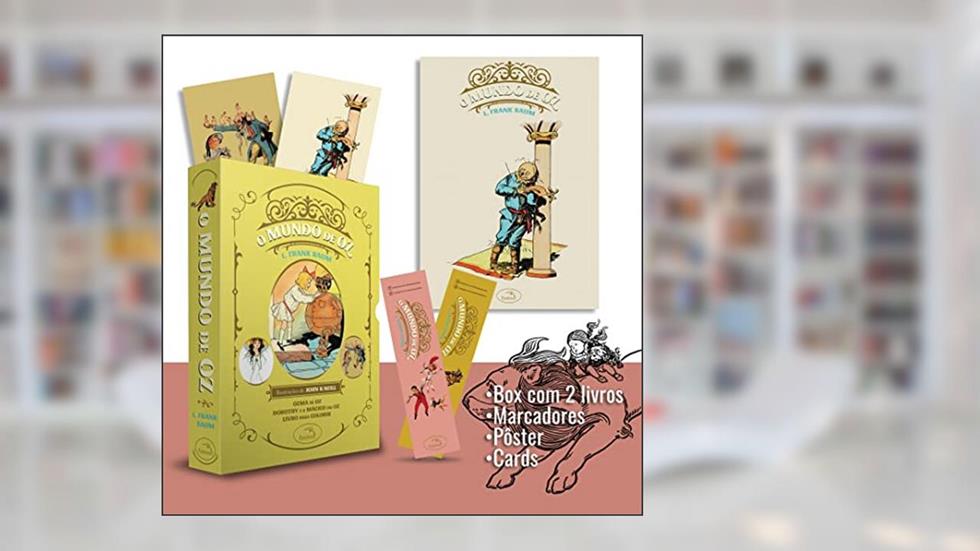 Box O Mundo de Oz: Ozma de Oz + Dorothy e o Mágico em Oz + Livro para colorir: (Acompanha pôster e marcadores), do autor L. Frank Baum