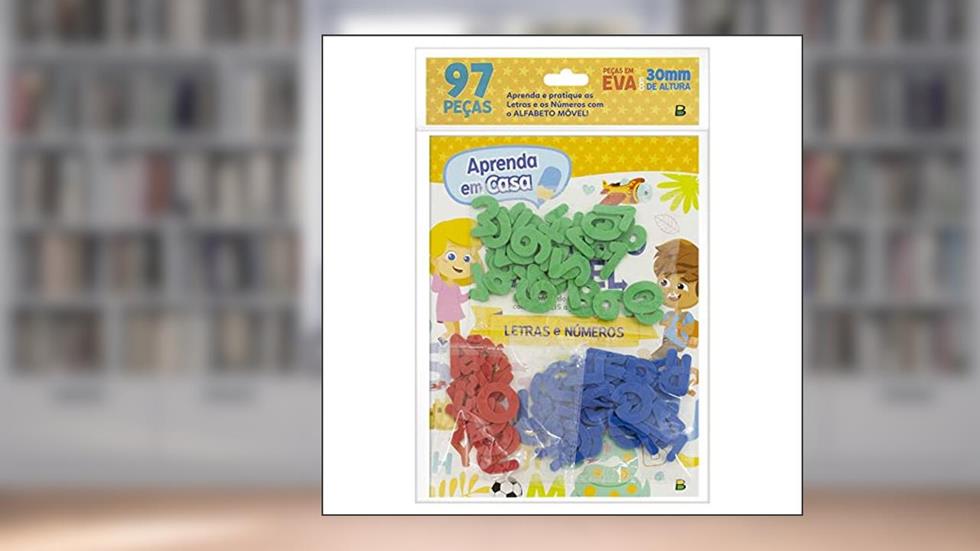 Aprenda em Casa Livro-Kit Alfabeto Móvel: Letras/Números, do autor Todolivro