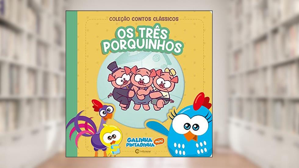 CONTOS CLASSICOS GALINHA PINTADINHA MINI - OS TRES PORQUINHOS, do autor Culturama