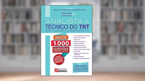 Capa de Gabaritado e Aprovado - Analista e Técnico do TRT, do autor Geancarlos Lacerda Prata; Vander Brusso da Silva