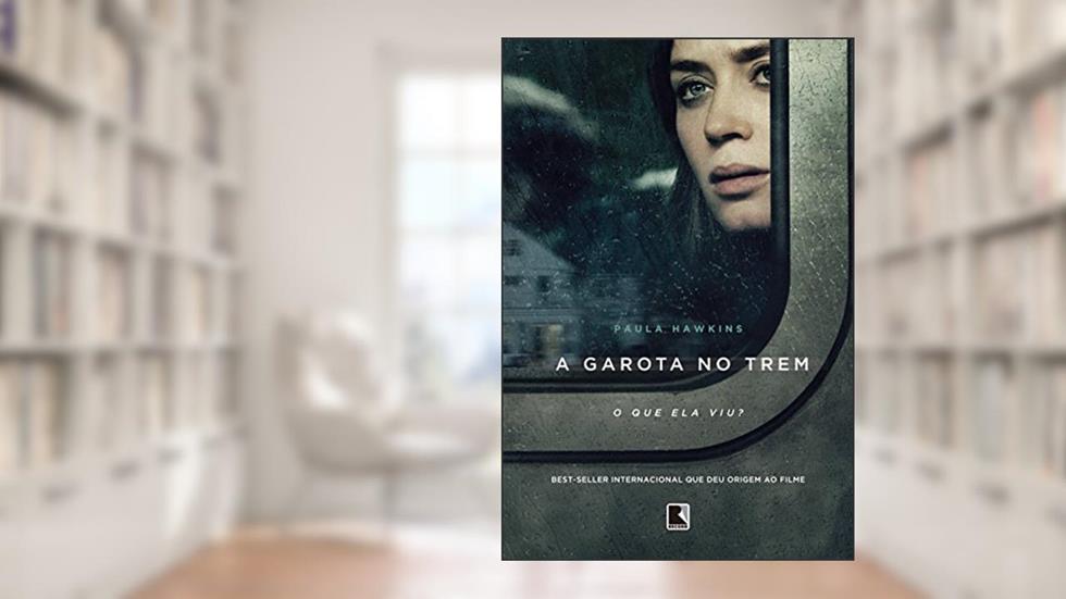 A garota no trem (Capa do filme), do autor Paula Hawkins