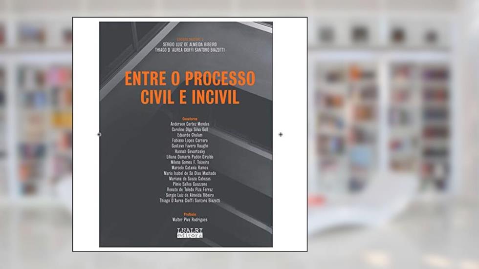 ENTRE O PROCESSO CIVIL E INCIVIL, do autor SERGIO LUIZ DE ALMEIDA RIBEIRO