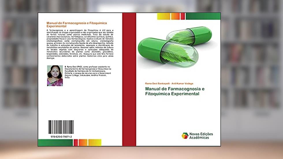 Manual de Farmacognosia e Fitoquímica Experimental, do autor Rama Devi Bankapalli; Anil Kumar Vadaga