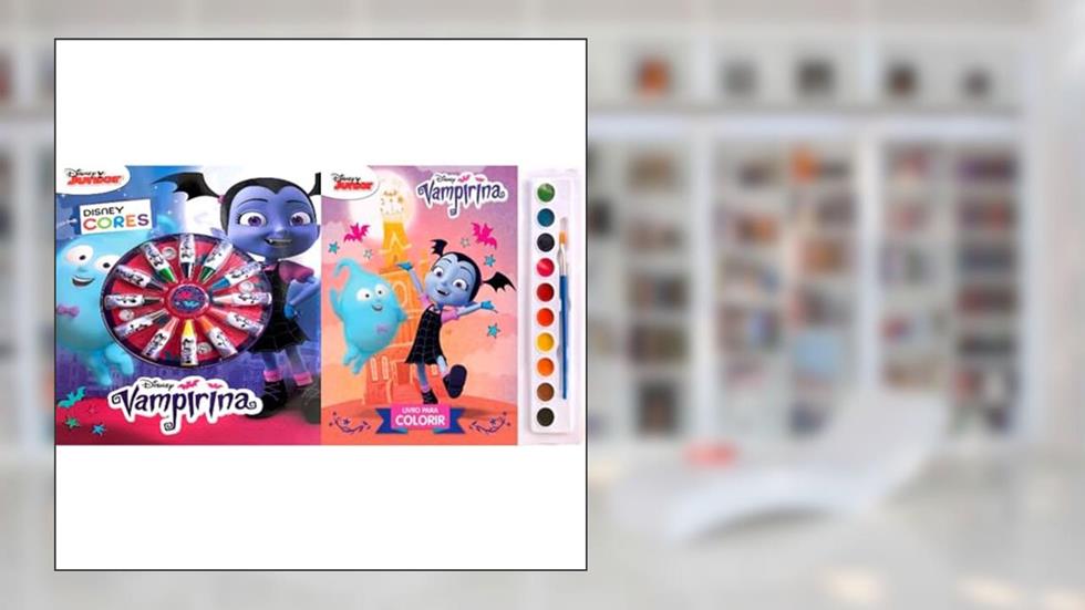 Kit de livros infantis: disney aquarela vampirinha + disney cores vampirinha- Crianças 4+ Anos, do autor VARIOS AUTORES