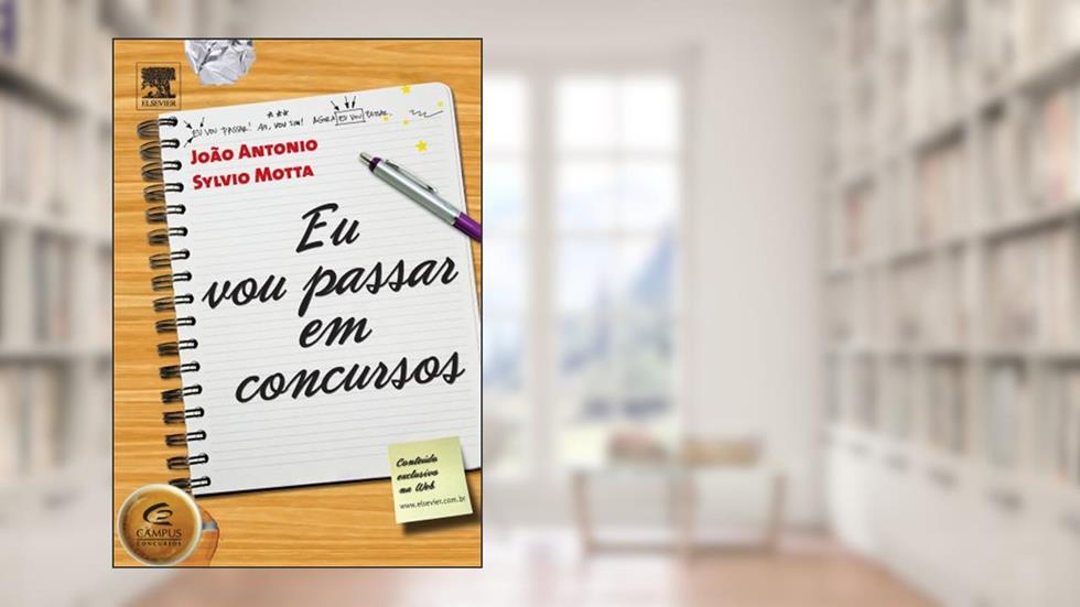 Eu Vou Passar em Concursos, do autor João Antonio Carvalho; Sylvio Motta Fº