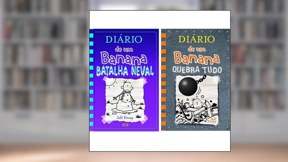 Coleção Diário de um Banana - Vol 13 e 14: BATALHA NAVAL + QUEBRA TUDO, do autor Jeff Kinney