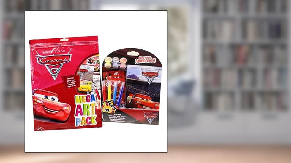 Kit para colorir Disney Carros - com adesivos e carimbo, do autor DCL