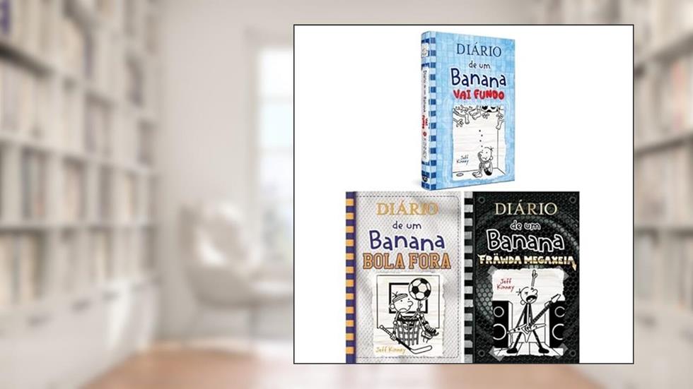 Coleção Diário de um Banana - Vol 15, 16 e 17: VAI FUNDO + BOLA FORA + FRAWDA MEGAXEIA, do autor Jeff Kinney