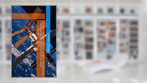 Capa de Ao meio-dia, um grande número de pessoas, cyborgs, Android e robôs se reúnem, do autor Jamir Uddin