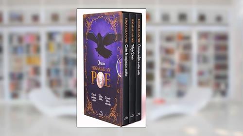 Capa de Edgar Allan Poe 3 Livros com marcadores e pôster: Box Obras de Edgar Allan Poe: Volume 2, do autor Edgar Allan Poe