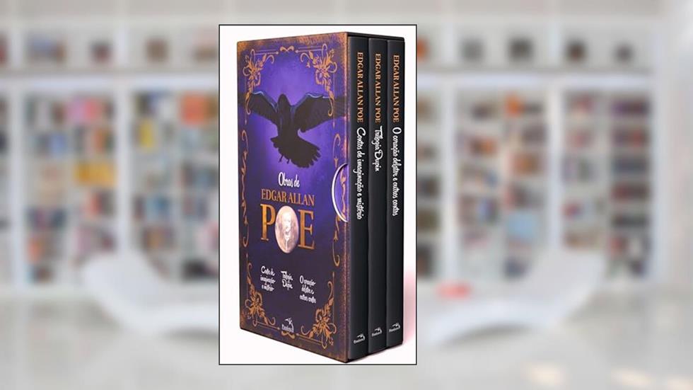 Edgar Allan Poe 3 Livros com marcadores e pôster: Box Obras de Edgar Allan Poe: Volume 2, do autor Edgar Allan Poe