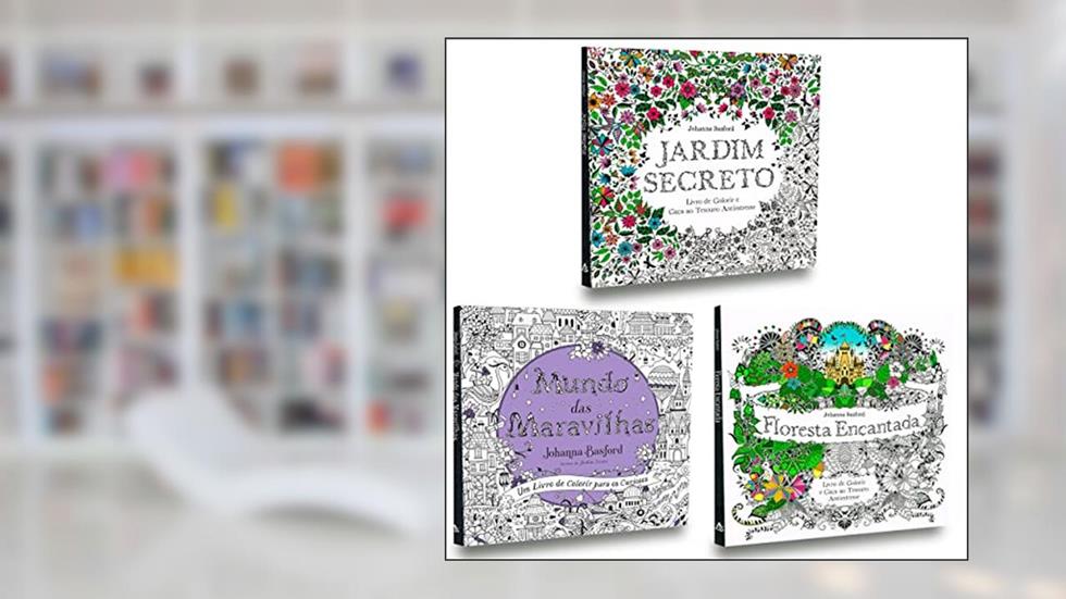 Kit 3 Livros Para Colorir -Jd.Secreto+Mundomaravilhas+Floresta, do autor Autor Johanna Basford
