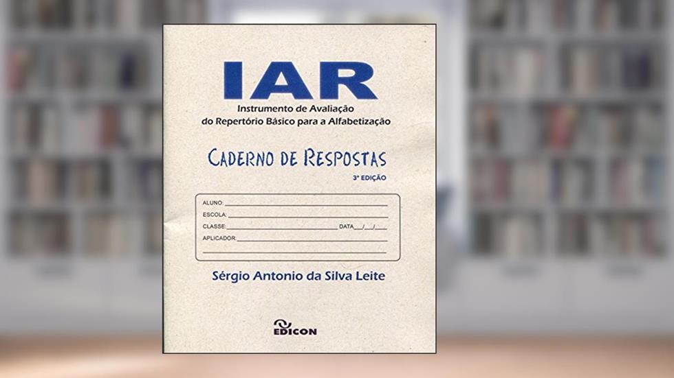Iar - Caderno De Respostas, do autor Sérgio Antônio Da Silva Leite
