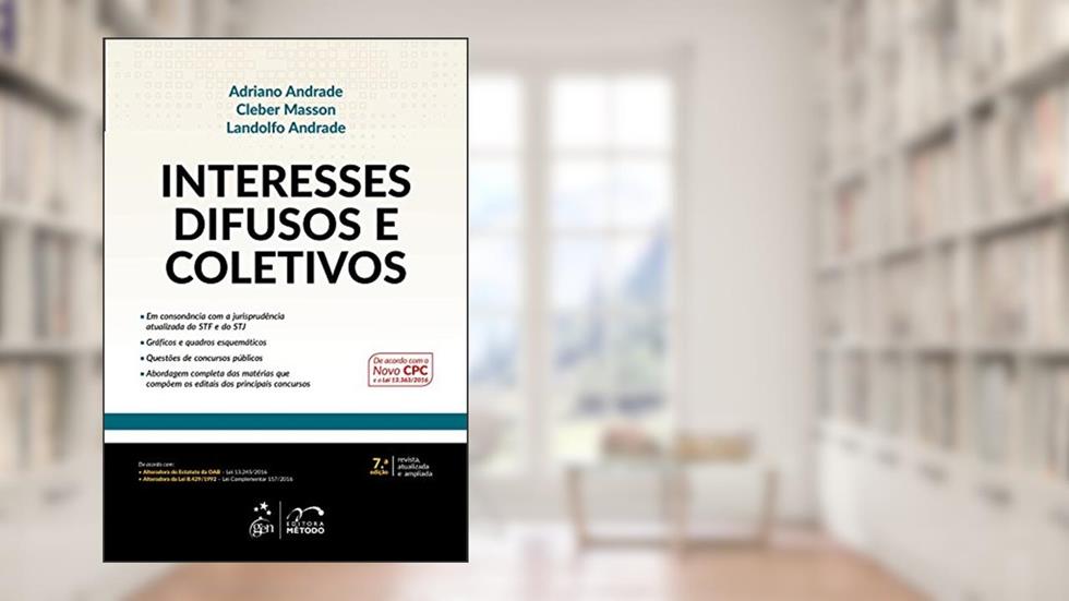 Interesses Difusos e Coletivos, do autor Landolfo Andrade; Cleber Masson; Adriano Andrade