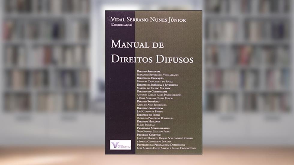 Manual De Direitos Difusos, do autor Vidal Serrano Nunes Junior