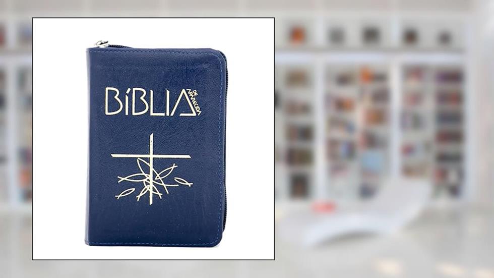 Bíblia de Aparecida Bolso Zíper Azul, do autor Editora Santuário