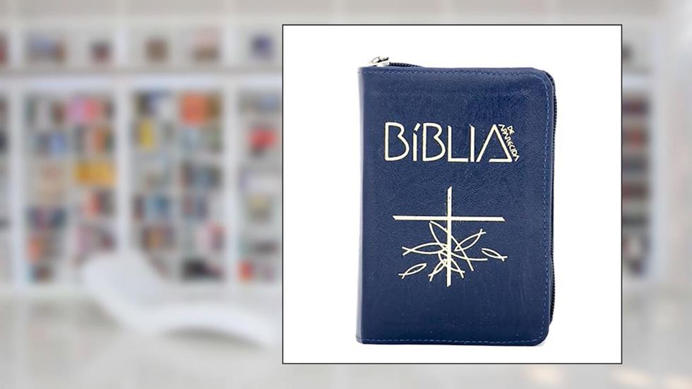 Bíblia de Aparecida Média Zíper Azul, do autor Editora Santuário