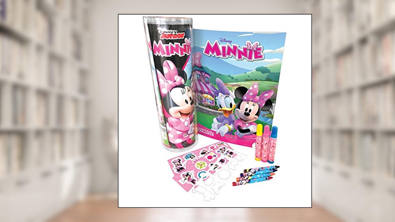 DCL Livro Infantil Colorir Minnie Tubo C/Adesivo/Giz/Canetinha , Multicores, do autor Disney