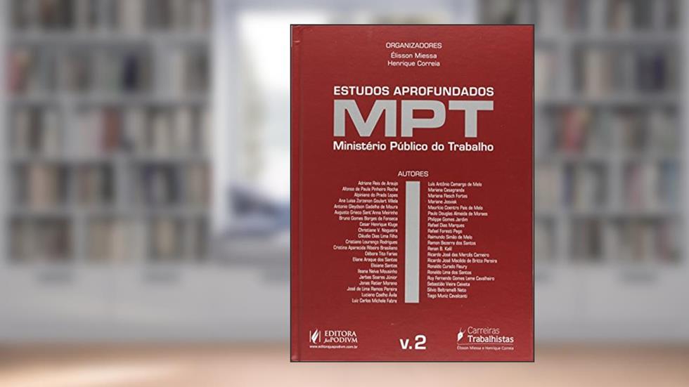 Estudos Aprofundados do MPT- Volume 2, do autor Élisson Miessa