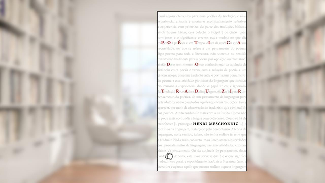 Poética do traduzir, do autor Henri Meschonnic