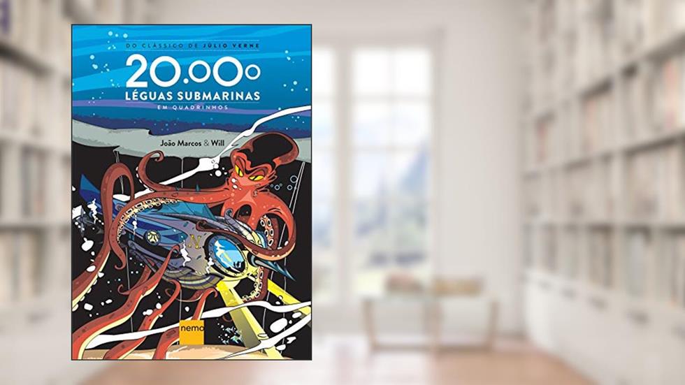 20.000 Léguas Submarinas em Quadrinhos, do autor João Marcos; Júlio Verne