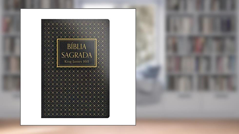 Bíblia King James 1611 - Capa semi luxo preta, do autor King James