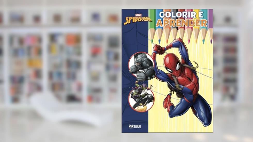 Colorir e Aprender Marvel - Homem Aranha, do autor Bicho Esperto