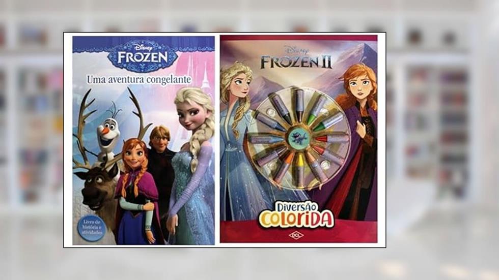 Kit de Livros: Disney diversão colorida - Frozen + Uma aventura congelante - histórias e atividades - Crianças 3+ Anos, do autor VÁRIOS VÁRIOS
