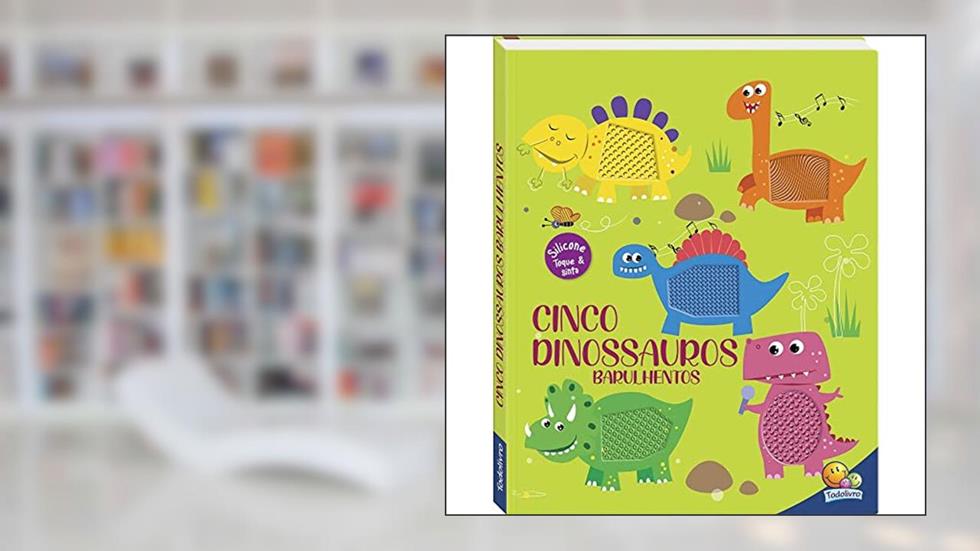 Esconde-Esconde animado! Um livro Toque & Sinta: Cinco Dinossauros Barulhentos, do autor Mammoth World