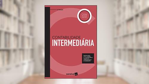 Capa de Contabilidade intermediária, do autor Osni Moura Ribeiro