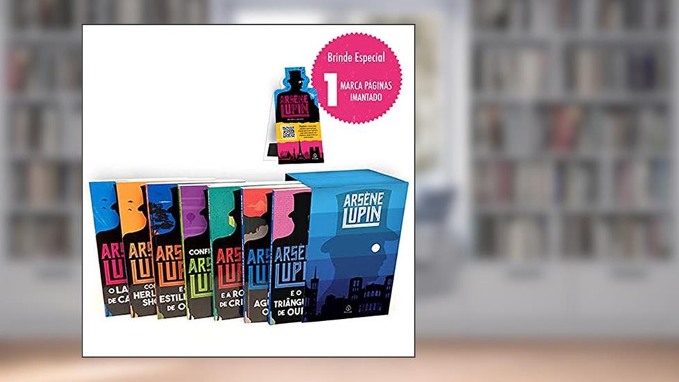 Lupin I - Box com 7 livros com marcador de páginas, do autor Maurice Leblanc