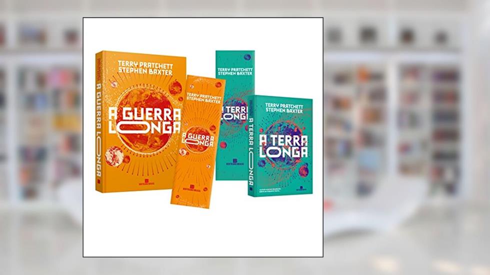 A guerra longa (Vol. 2 Terra Longa) + livro + marcadores, do autor Pratchett, Terry; Baxter, Stephen