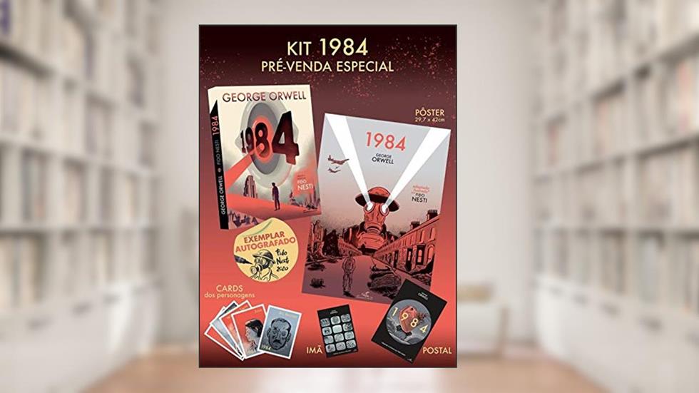 1984 (Pré-venda com brindes e autógrafo), do autor George Orwell