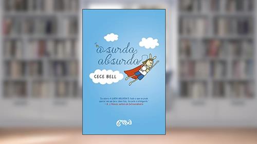 Capa de A surda absurda, do autor Cece Bell