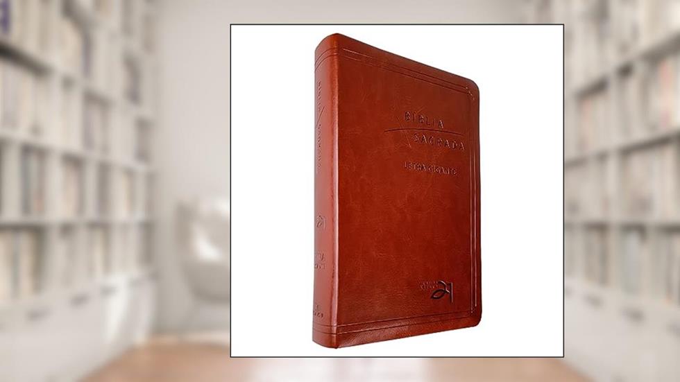 Bíblia a21 Letra Gigante Luxo - Couro Sintético Marrom, do autor Vida Nova