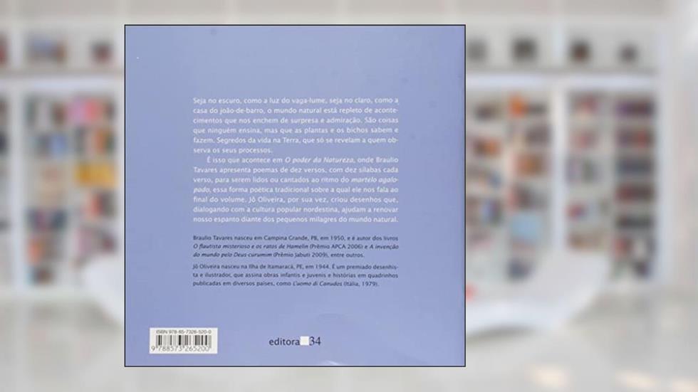 O poder da natureza, do autor Braulio Tavares