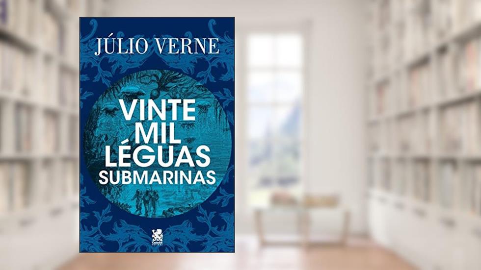Vinte Mil Léguas Submarinas: Capa especial + marcador de páginas, do autor Júlio Verne