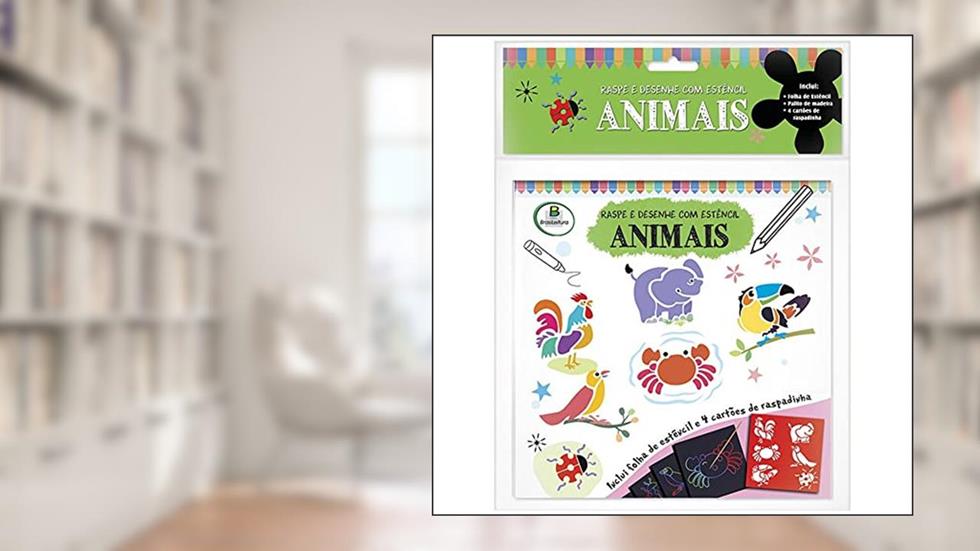 Raspe e Desenhe com Estêncil: Animais, do autor Sterling Graphics Pvt.