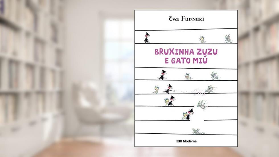 Bruxinha Zuzu e gato Miu, do autor Eva Furnari
