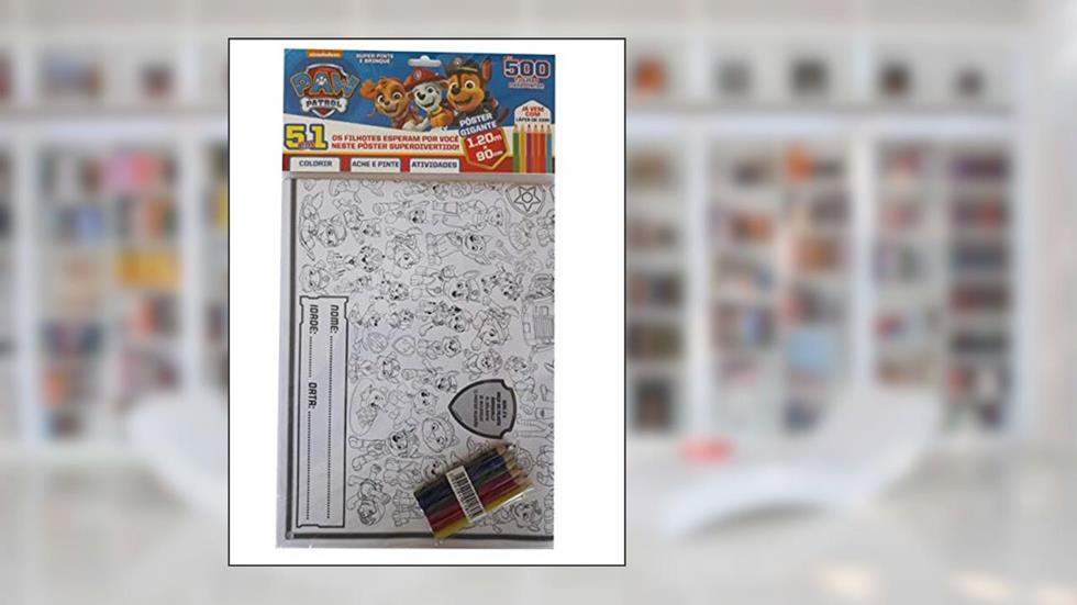 Patrulha Canina: Super Pinte e Brinque - Pôster Gigante, do autor On Line Editora