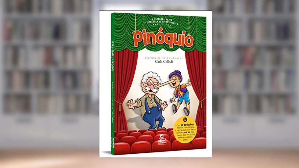 Pinóquio - Livro-Teatro com Dedoches e Cenários, do autor Carlo Collodi