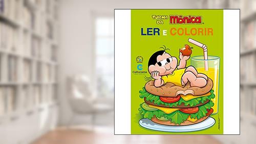 Capa de Médio Ler e Colorir Magali, do autor Mauricio de Souza