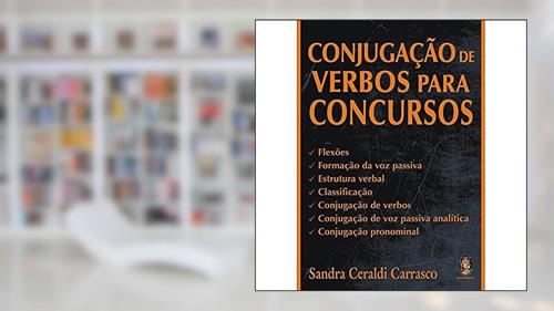 Capa de Conjugação de Verbos Para Concursos, do autor Sandra Ceraldi Carrasco